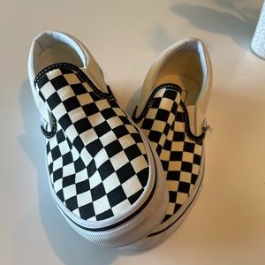 Vans checkered shoe (never been worn outside of the house)